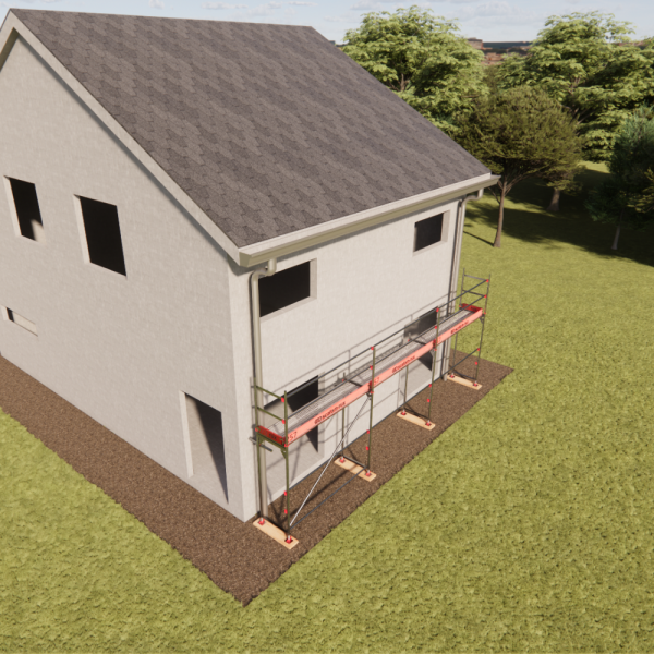 Rux Framescaff Fassadengerüst 35 m² | Komplettes Gerüstpaket - technisch kompatibel zu Layher 