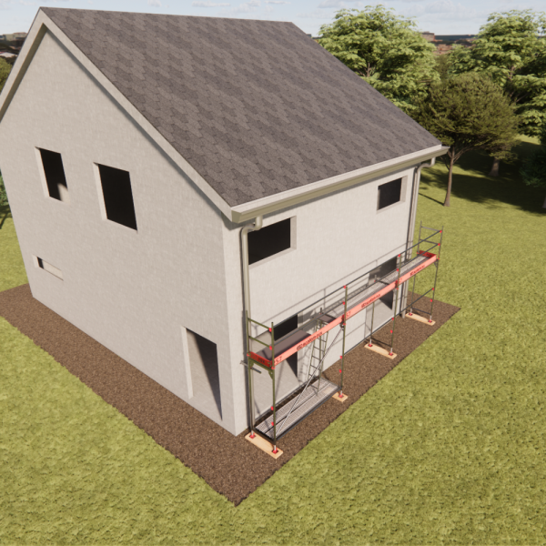 Rux Framescaff Fassadengerüst 35 m² | Komplettes Gerüstpaket - technisch kompatibel zu Layher 