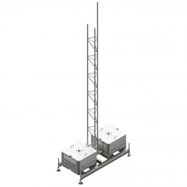 Aufstellvorrichtungen mit Gittermast Set 1000 kg 