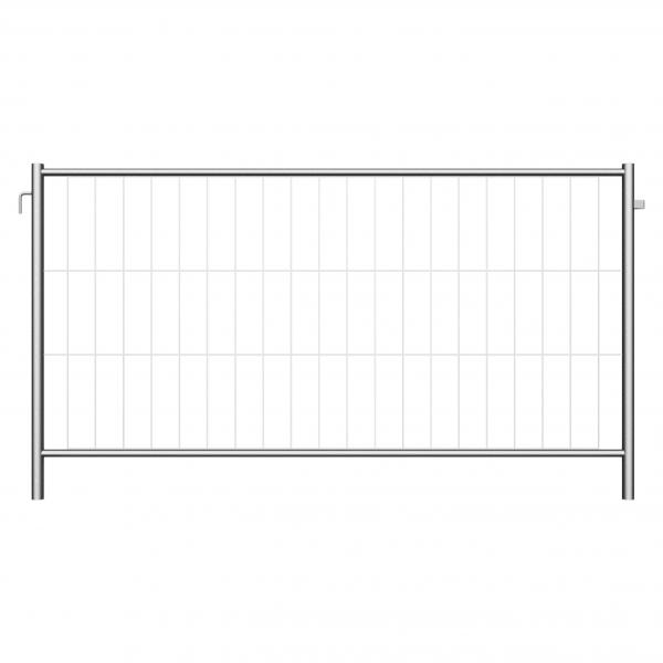 Mobilzaun / Bauzaun "Profi" Ausgleichselement 2,20 x 1,20 m  mit Haken & Ösen