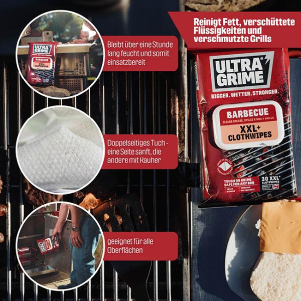 Uniwipe Ultragrime 180 Reinigungstücher, Wipes für BBQ 