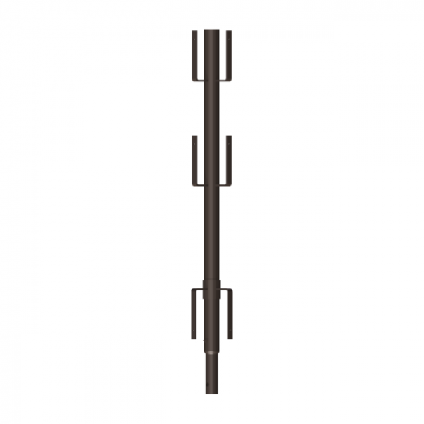 Eckgeländerpfosten für Gerüstböcke, mit Haken 