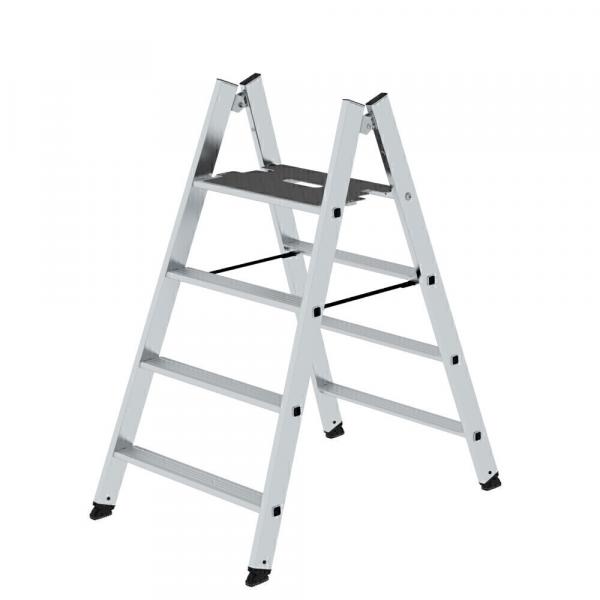 Munk Günzburger Klapptritt beidseitig begehbar Alu Natur  