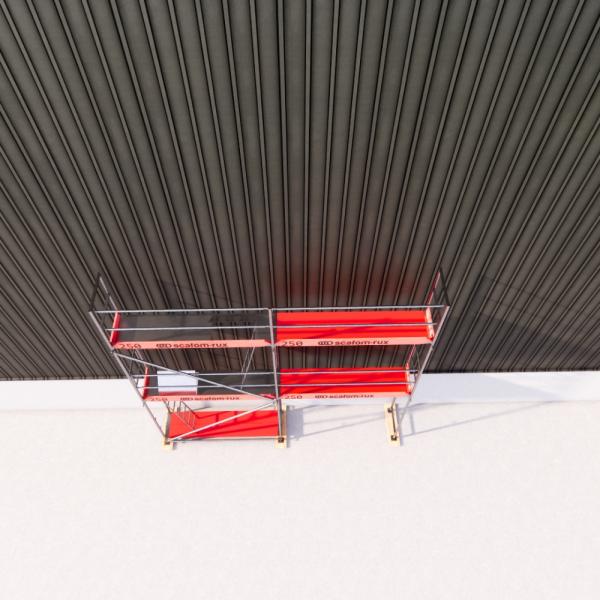 Rux Super Fassadengerüst 36m² | Komplettes Gerüstpaket – Feldlänge 2,5 m 
