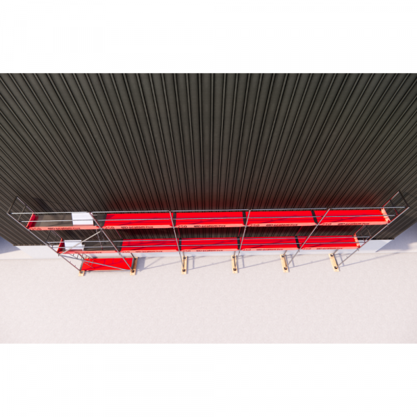 Rux Super Fassadengerüst 81m² | Komplettes Gerüstpaket – Feldlänge 2,5 m 