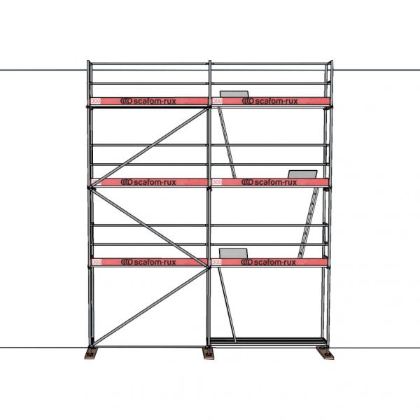 Rux Super Öse ALU Fassadengerüst 49 m², Feldlänge 3,00 m ALU-Belag 