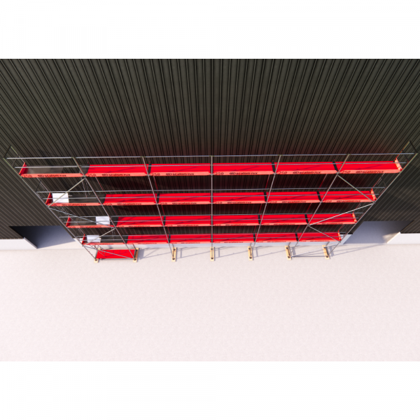 Rux Super Fassadengerüst 160m² | Komplettes Gerüstpaket – Feldlänge 2,5 m 