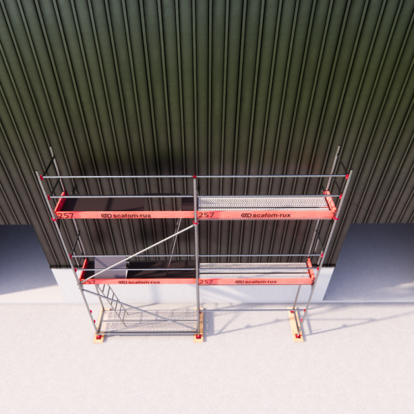 Rux Framescaff Fassadengerüst 37 m² | Komplettes Gerüstpaket - technisch kompatibel zu Layher 