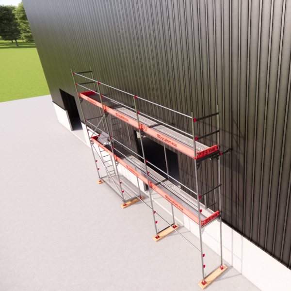 Rux Framescaff Fassadengerüst 52 m² | Komplettes Gerüstpaket - technisch kompatibel zu Layher 