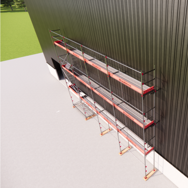 Rux Framescaff Fassadengerüst 90 m² | Komplettes Gerüstpaket - technisch kompatibel zu Layher 