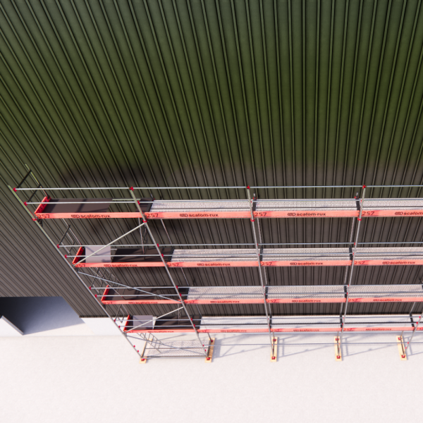 Rux Framescaff Fassadengerüst 166 m² | Komplettes Gerüstpaket - technisch kompatibel zu Layher 