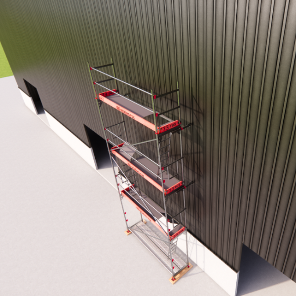 Rux Framescaff Fassadengerüst 33 m² | Komplettes Gerüstpaket - technisch kompatibel zu Layher 
