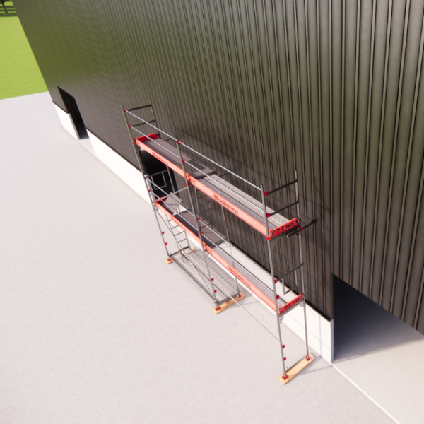 Rux Framescaff Fassadengerüst 43 m² | Komplettes Gerüstpaket - technisch kompatibel zu Layher 
