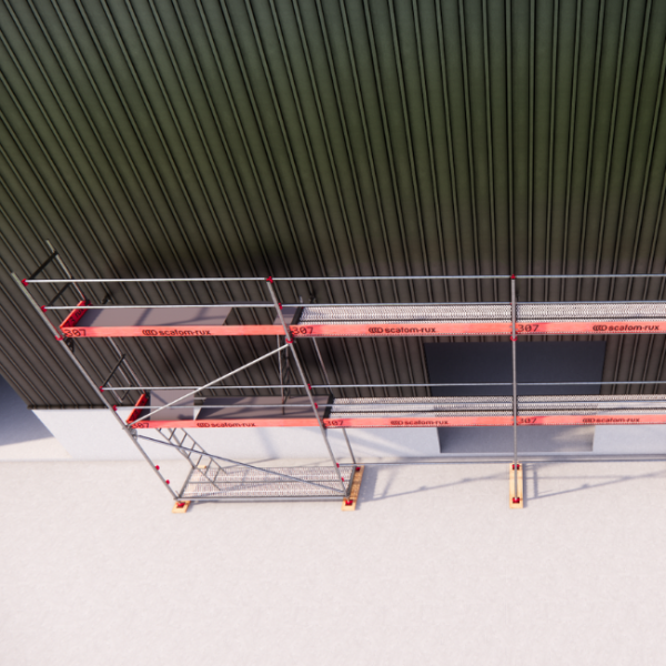 Rux Framescaff Fassadengerüst 80 m² | Komplettes Gerüstpaket - technisch kompatibel zu Layher 