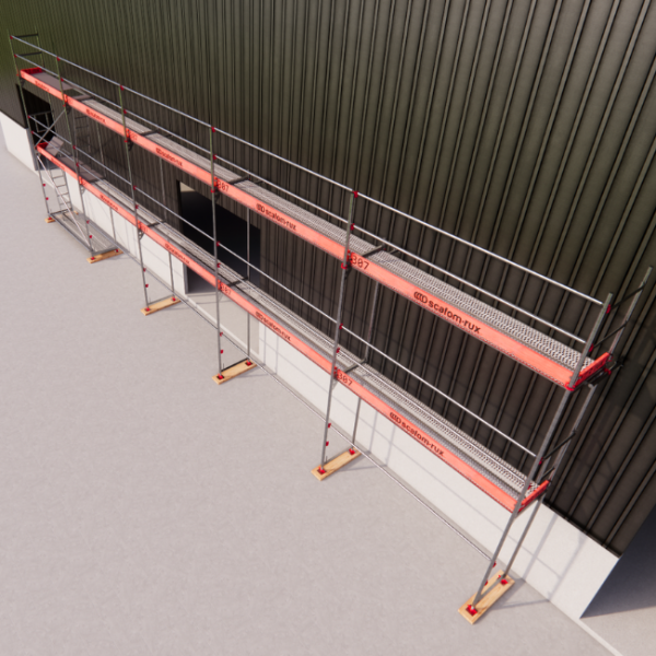 Rux Framescaff Fassadengerüst 98 m² | Komplettes Gerüstpaket - technisch kompatibel zu Layher 