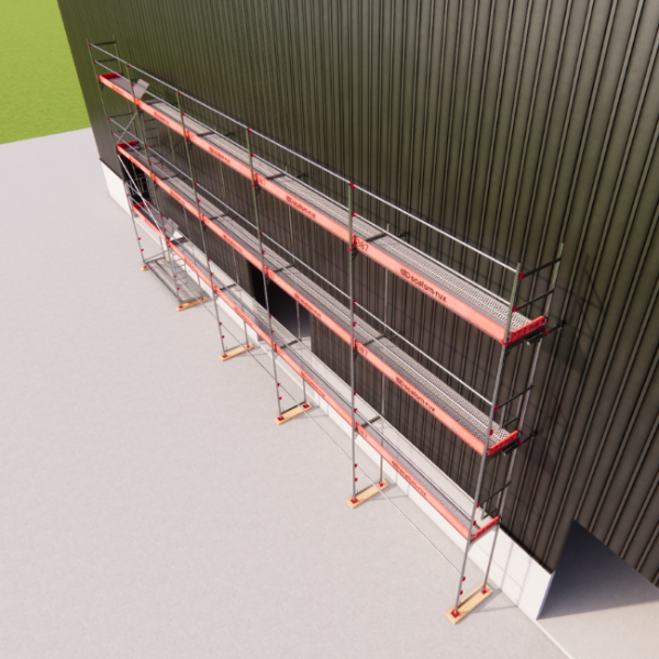 Rux Framescaff Fassadengerüst 131 m² | Komplettes Gerüstpaket - technisch kompatibel zu Layher 