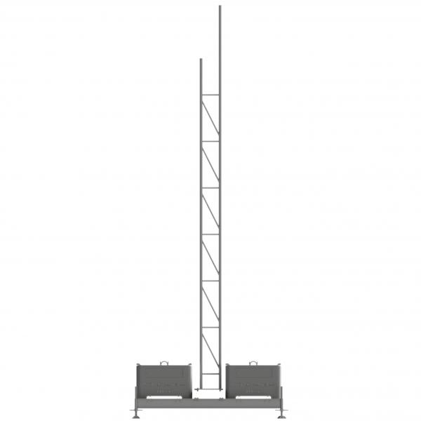 Aufstellvorrichtungen mit Gittermast Set 1000 kg 