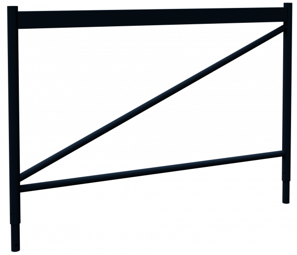 Stirngeländerrahmen (für Gerüstböcke), lackiert 