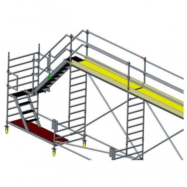 Custers Enteisungsgerüst fahrbar mit Treppe, 9,3 m 