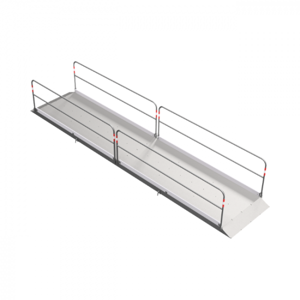 Alu-Grabenbrücke 6,50 m lang, 1,30 m 