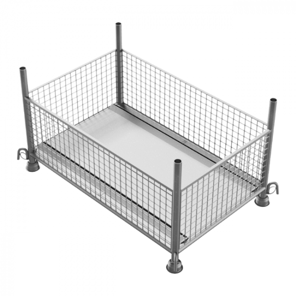 Gitterbox (Gitterboxpalette), 143 x 87 x 70 cm verzinkt