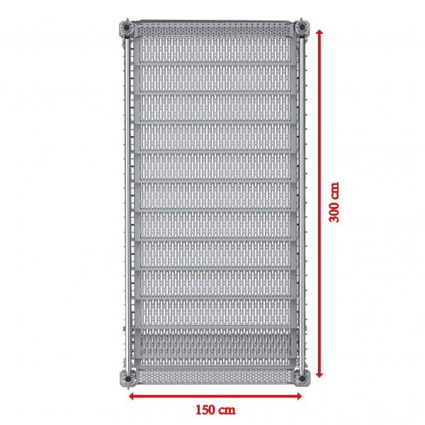 Bautreppe, Außentreppe Komfort plus, 2.00 m Höhenunterschied 3.00 x 1.50 m 