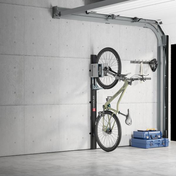 Handler Storage Fahrradlift - Vertikale Fahrradhalterung Wand Grau 
