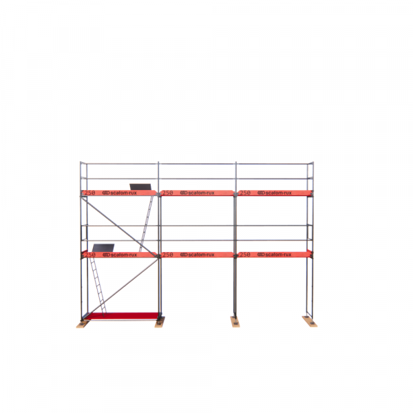 Rux Super Fassadengerüst 51m² | Komplettes Gerüstpaket – Feldlänge 2,5 m 