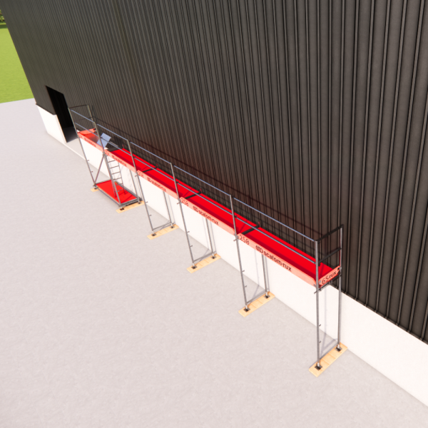 Rux Super Fassadengerüst 54m² | Komplettes Gerüstpaket – Feldlänge 2,5 m 
