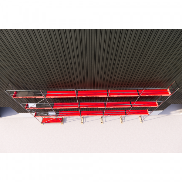Rux Super Fassadengerüst 108m² | Komplettes Gerüstpaket – Feldlänge 2,5 m 