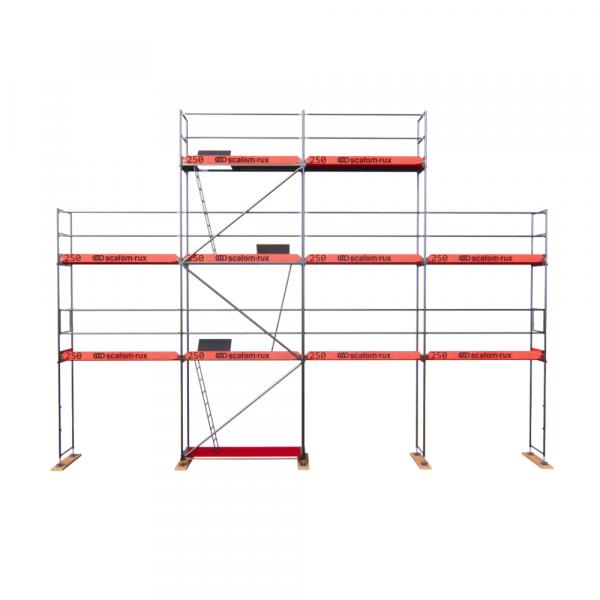 Rux Super Fassadengerüst 78m² | Komplettes Gerüstpaket – Feldlänge 2,5 m  
