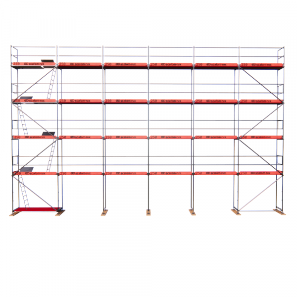 Rux Super Fassadengerüst 160m² | Komplettes Gerüstpaket – Feldlänge 2,5 m 
