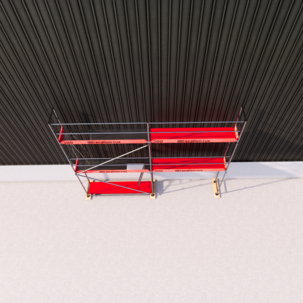 Rux Super Fassadengerüst 42m² | Komplettes Gerüstpaket – Feldlänge 3,00 m 