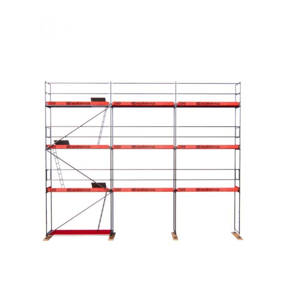 Rux Super Fassadengerüst 80m² | Komplettes Gerüstpaket – Feldlänge 3,00 m 