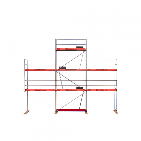 Rux Super Fassadengerüst 68m² | Komplettes Gerüstpaket – Feldlänge 3,00 m 