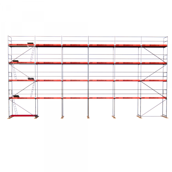 Rux Super Fassadengerüst 190m² | Komplettes Gerüstpaket – Feldlänge 3,00 m 
