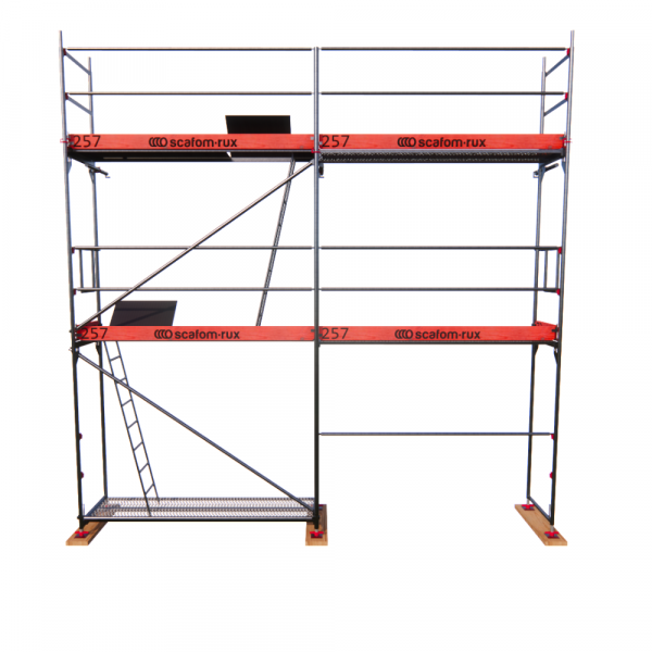 Rux Framescaff Fassadengerüst 37 m² | Komplettes Gerüstpaket - technisch kompatibel zu Layher 