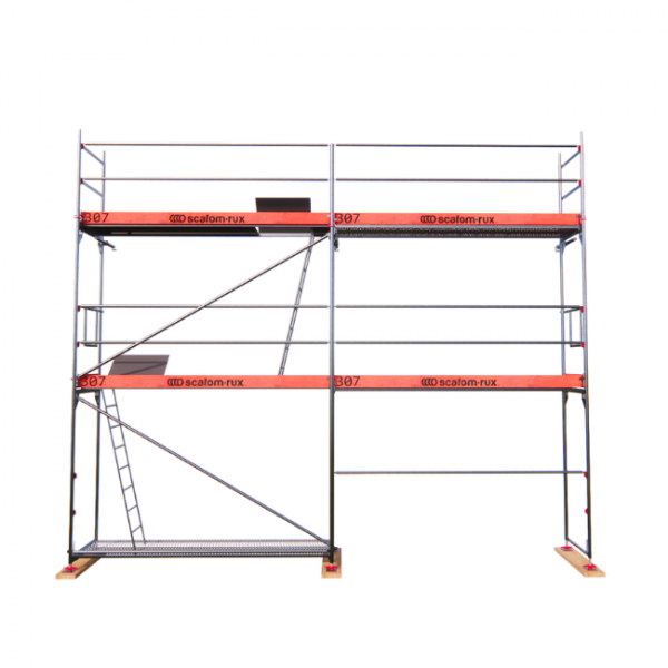 Rux Framescaff Fassadengerüst 43 m² | Komplettes Gerüstpaket - technisch kompatibel zu Layher 