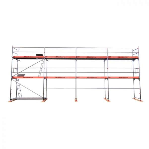 Rux Framescaff Fassadengerüst 80 m² | Komplettes Gerüstpaket - technisch kompatibel zu Layher 