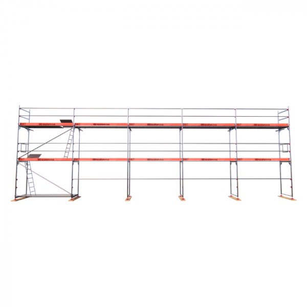 Rux Framescaff Fassadengerüst 98 m² | Komplettes Gerüstpaket - technisch kompatibel zu Layher 