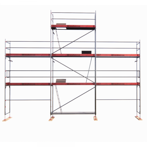 Rux Framescaff Fassadengerüst 65 m² | Komplettes Gerüstpaket - technisch kompatibel zu Layher 