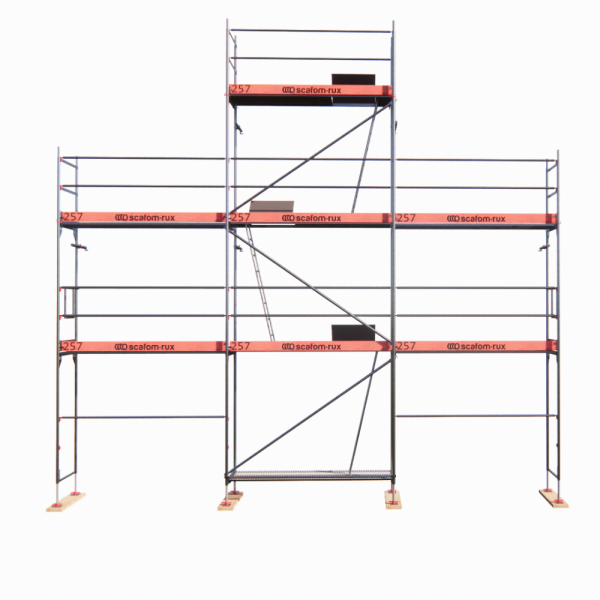 Rux Framescaff Fassadengerüst 56 m² | Komplettes Gerüstpaket - technisch kompatibel zu Layher 