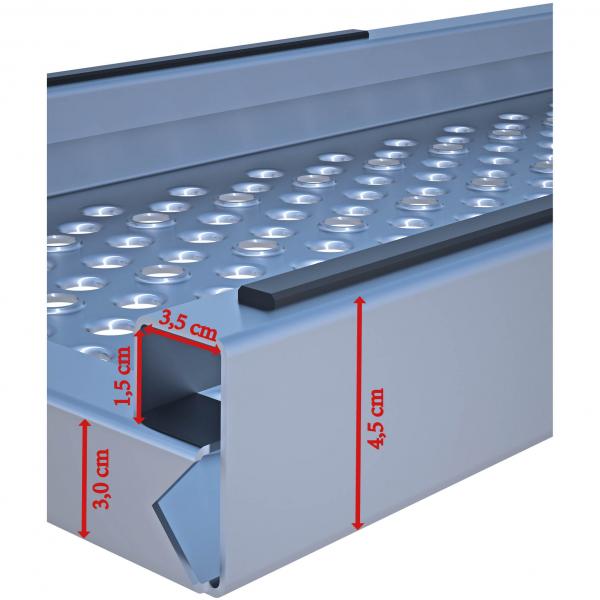 Gerüstbohle aus Stahl  Breite 0,30 m (systemfrei) 