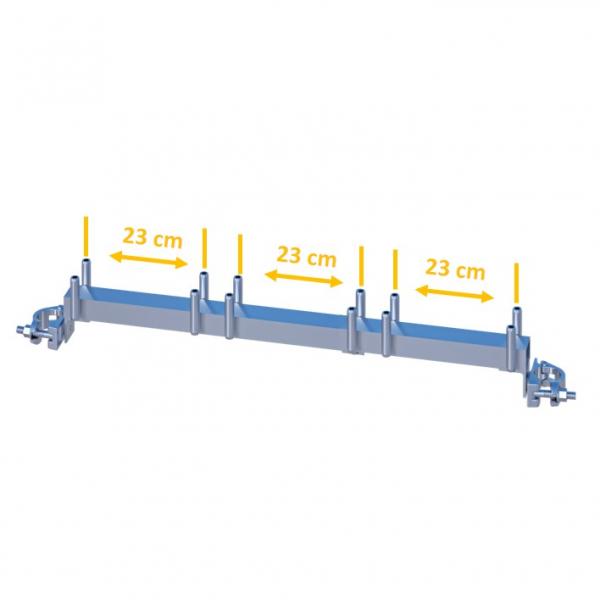 Podesttraverse 2 bohlig 0.65 m (Achsmaß)