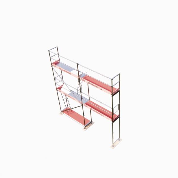 Rux Super Fassadengerüst 36m² | Komplettes Gerüstpaket – Feldlänge 2,5 m 