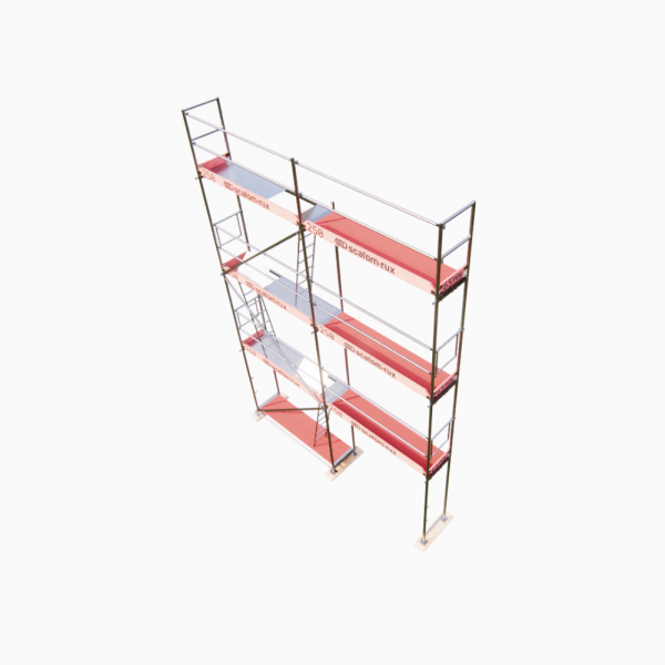 Rux Super Fassadengerüst 48m² | Komplettes Gerüstpaket – Feldlänge 2,5 m 