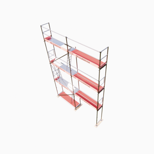 Rux Super Fassadengerüst 68m² | Komplettes Gerüstpaket – Feldlänge 2,5 m 