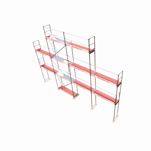 Rux Super Fassadengerüst 78m² | Komplettes Gerüstpaket – Feldlänge 2,5 m  
