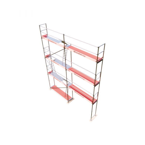 Rux Super Fassadengerüst 56m² | Komplettes Gerüstpaket – Feldlänge 3,00 m 
