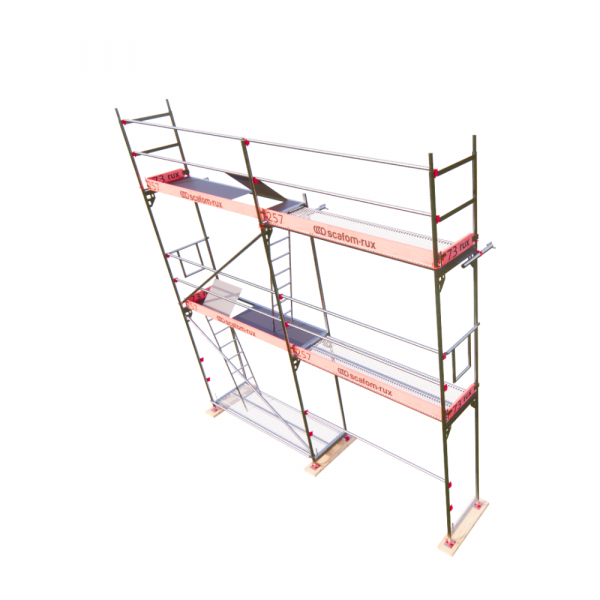 Rux Framescaff Fassadengerüst 37 m² | Komplettes Gerüstpaket - technisch kompatibel zu Layher 